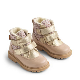 Ботинки зимние из натуральной кожи Wheat "Koon Tex Rose Dawn", розовая заря